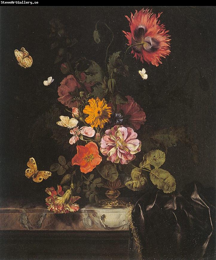 Lachtropius, Nicolaes Flowers in a Gold Vase